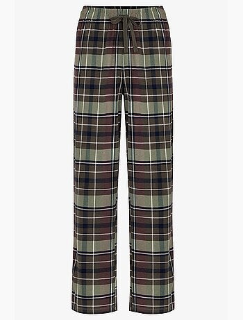 Conjunto de pijama masculino pine forest xadrez, manga comprida penti