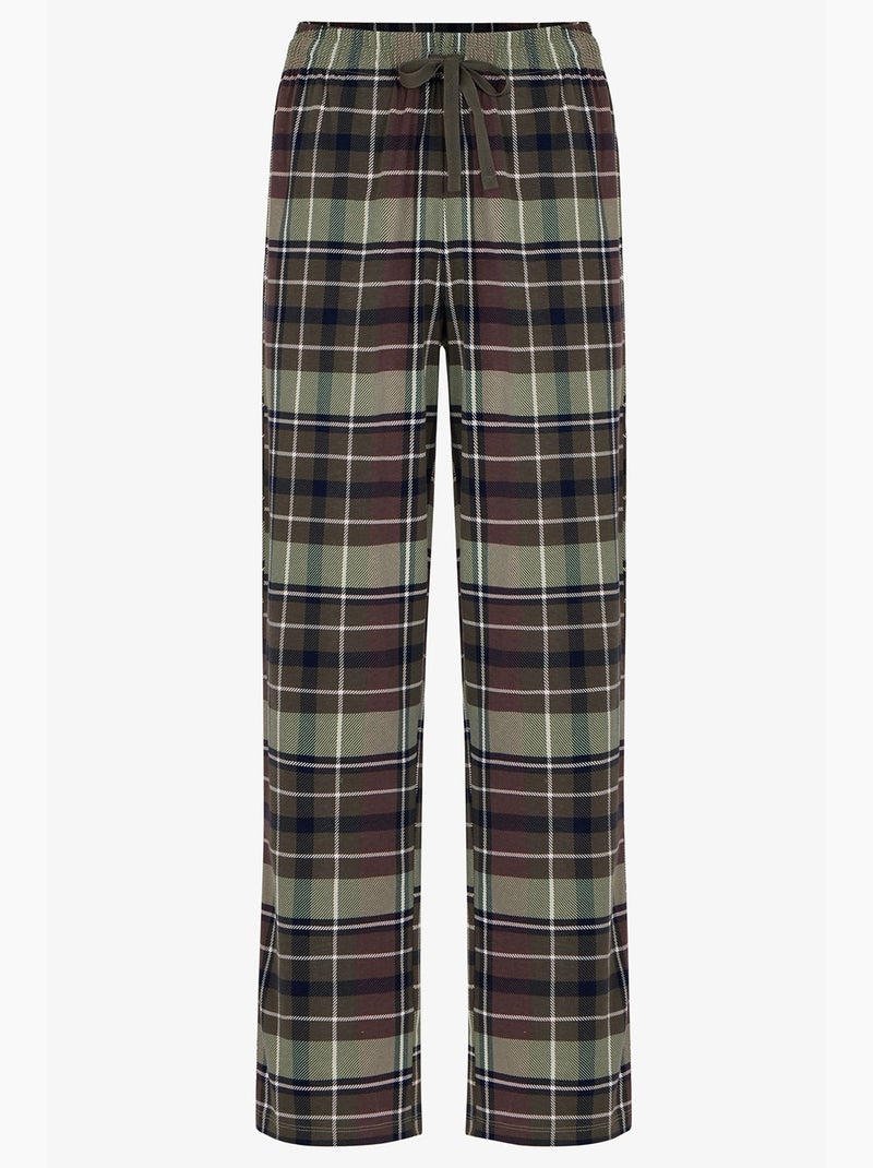 Conjunto de pijama masculino pine forest xadrez, manga comprida penti Verde oliva - Kiabi