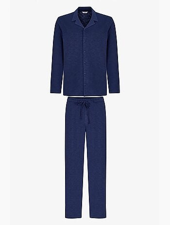 Conjunto de pijama masculino season com camisa de manga comprida e calça penti