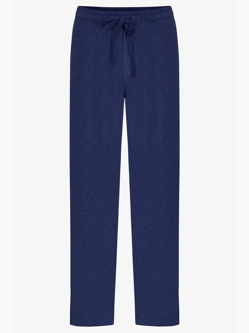 Conjunto de pijama masculino season com camisa de manga comprida e calça penti Azul-marinho - Kiabi