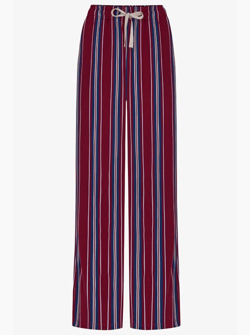 Conjunto de pijama masculino soundwave às riscas, calça comprida e manga comprida penti - Kiabi Conjunto de pijama masculino soundwave às riscas, calça comprida e manga comprida penti - Kiabi