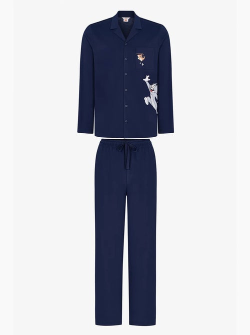 Conjunto de pijama masculino tom&jerry com camisa de manga longa e calça penti - Kiabi Conjunto de pijama masculino tom&jerry com camisa de manga longa e calça penti - Kiabi
