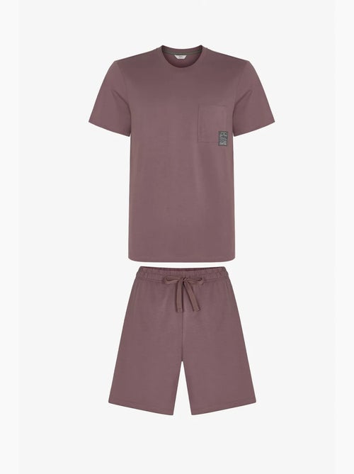 Conjunto de pijama masculino woodland earth com manga curta e short penti - Kiabi Conjunto de pijama masculino woodland earth com manga curta e short penti - Kiabi