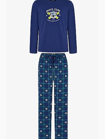 Conjunto de pijama masculino zone de manga comprida penti