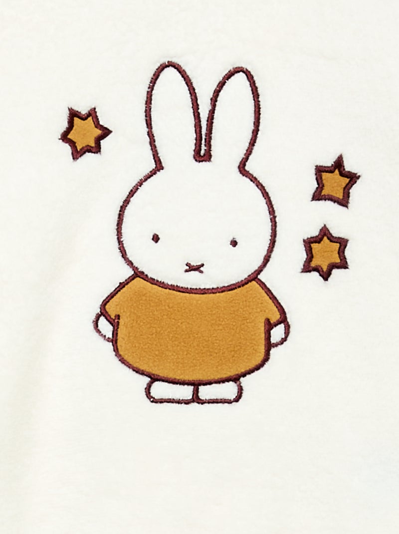 Conjunto de pijama 'Miffy' em polar Branco - Kiabi