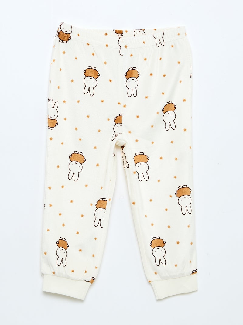 Conjunto de pijama 'Miffy' em polar Branco - Kiabi