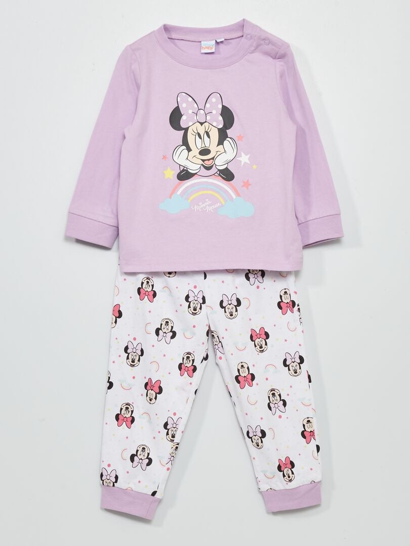 Conjunto de pijama 'Minnie' - 2 peças Violeta - Kiabi