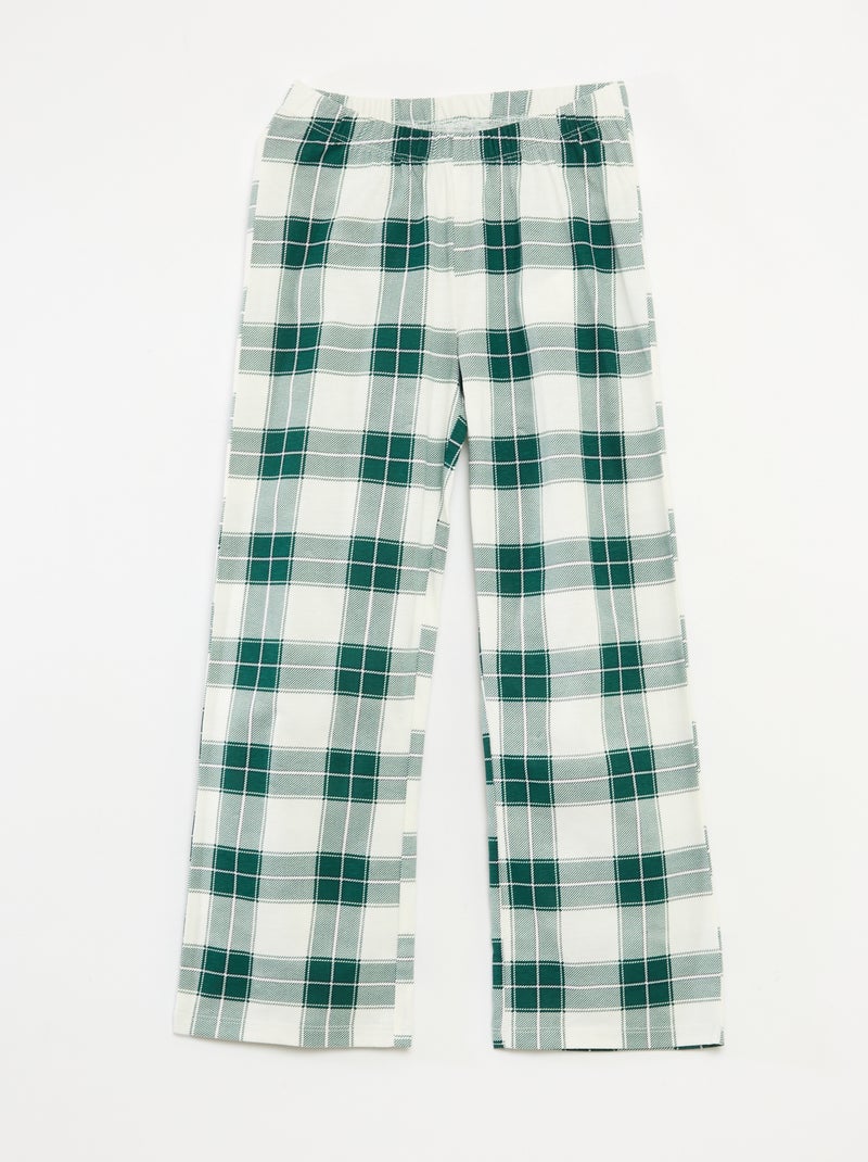 Conjunto de pijama Natal 'Disney' 'Bambi' em jersey de algodão Verde - Kiabi