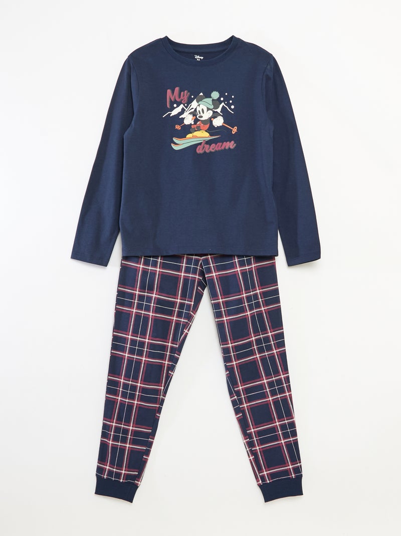 Conjunto de pijama Natal 'Disney' 'Mickey' Azul - Kiabi