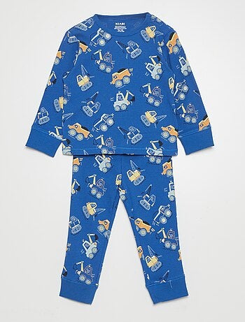 Conjunto de pijama nervurado - 2 peças - Kiabi