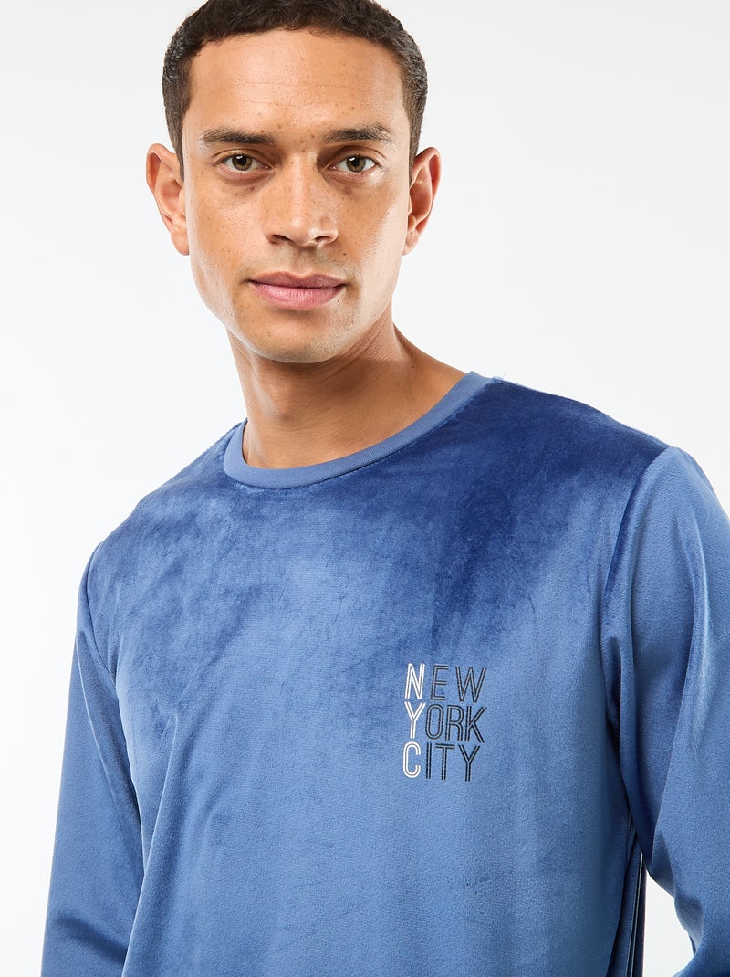 Conjunto de pijama New York City Azul - Kiabi