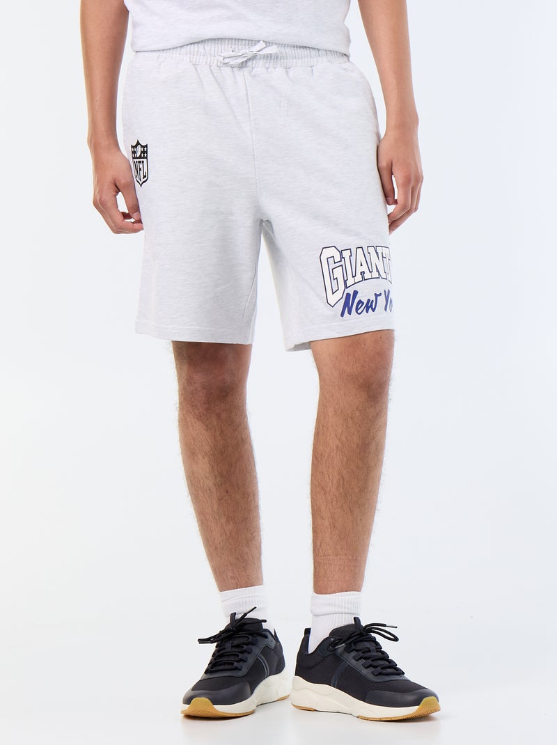 Conjunto de pijama 'NFL' t-shirt + calções - 2 peças Cinza - Kiabi