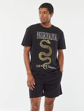 Conjunto de pijama 'nirvana' com calções + t-shirt - 2 peças