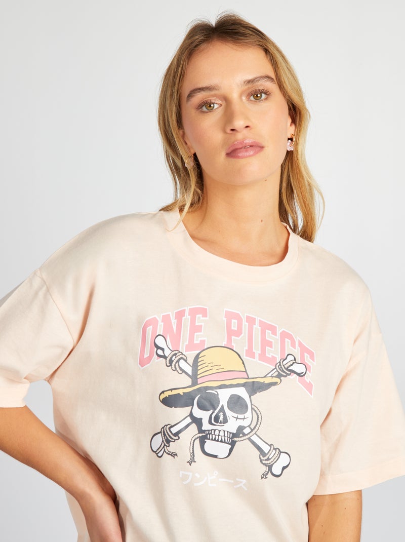 Conjunto de pijama  'One Piece' t-shirt + leggings - 2 peças ROSA - Kiabi