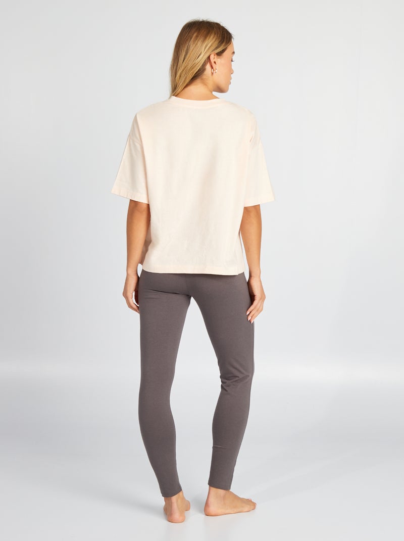 Conjunto de pijama  'One Piece' t-shirt + leggings - 2 peças ROSA - Kiabi