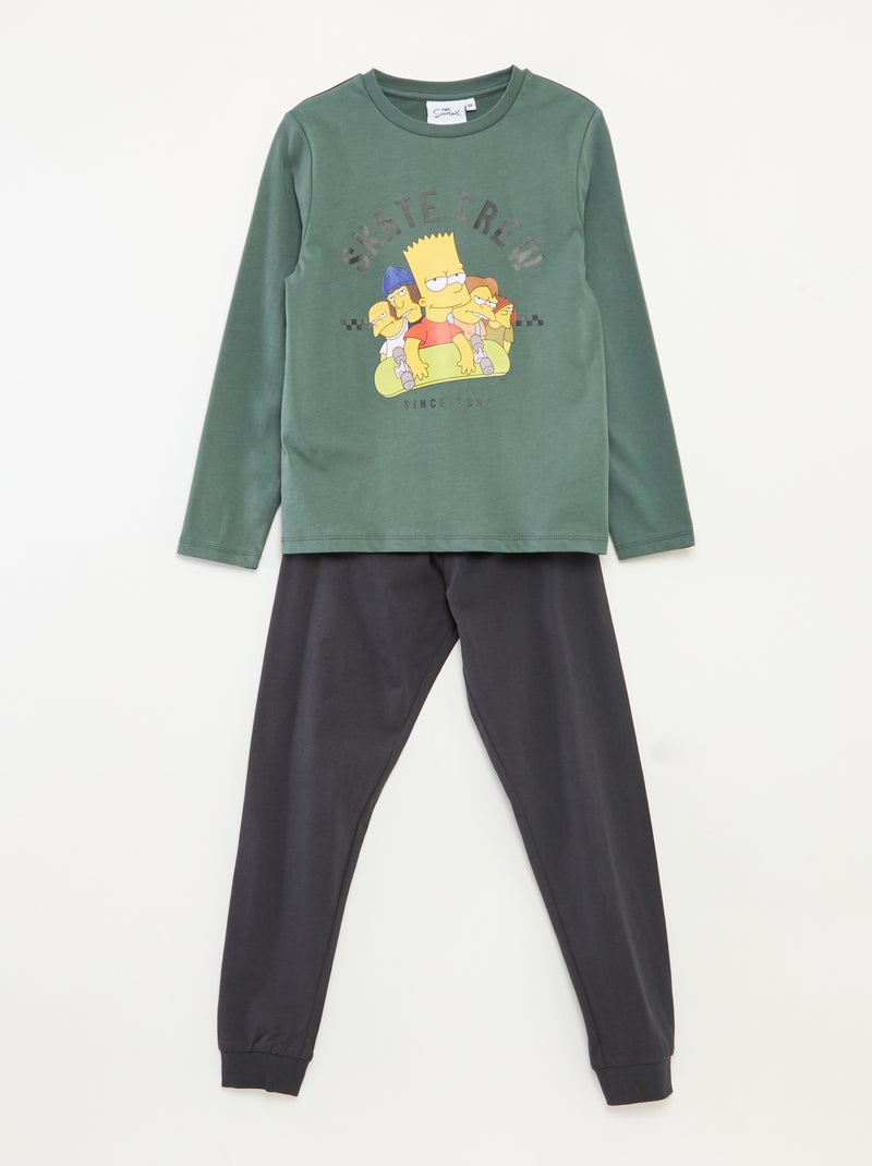 Conjunto de pijama 'Os Simpsons' t-shirt + calças - 2 peças Verde - Kiabi