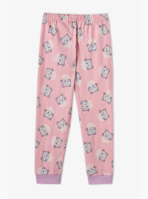 Conjunto de pijama para menina dainty kitty em algodão de manga comprida penti - Kiabi