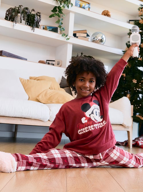 Conjunto de pijama para menina 'Disney' 'Natal' em veludo - Kiabi