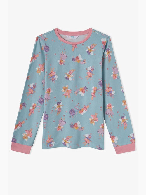 Conjunto de pijama para menina fairy bloom de manga comprida penti - Kiabi