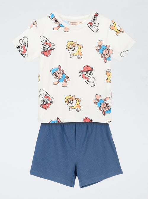 Conjunto de pijama 'Patrulha Pata' com padrão integral em algodão - Kiabi