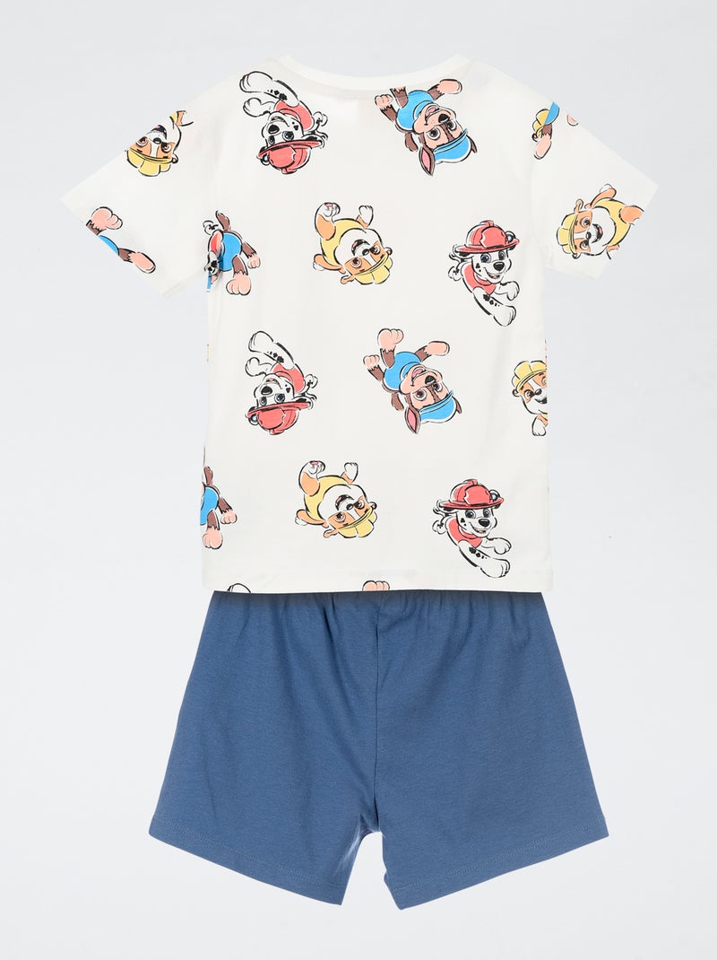 Conjunto de pijama 'Patrulha Pata' com padrão integral em algodão Cinza - Kiabi