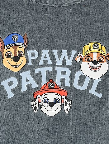 Conjunto de pijama 'Patrulha Pata' T-shirt de manga comprida + calças de veludo - 2 peças