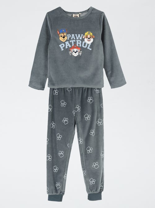 Conjunto de pijama 'Patrulha Pata' T-shirt de manga comprida + calças de veludo - 2 peças - Kiabi