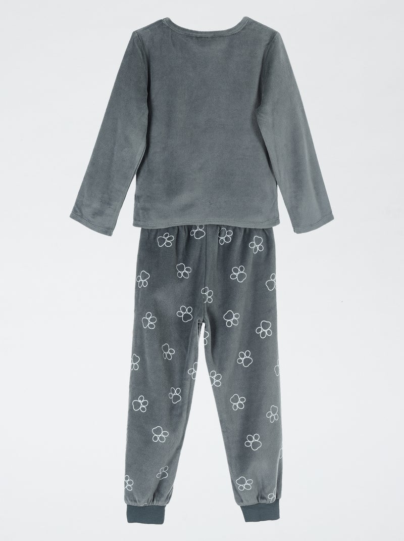 Conjunto de pijama 'Patrulha Pata' T-shirt de manga comprida + calças de veludo - 2 peças Verde - Kiabi