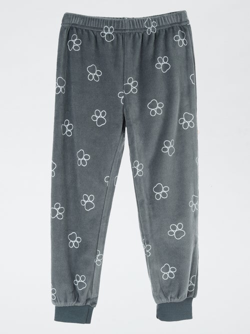 Conjunto de pijama 'Patrulha Pata' T-shirt de manga comprida + calças de veludo - 2 peças - Kiabi