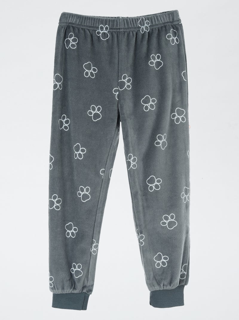 Conjunto de pijama 'Patrulha Pata' T-shirt de manga comprida + calças de veludo - 2 peças Verde - Kiabi