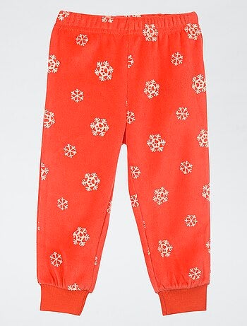 Conjunto de pijama 'Patrulha Pata' T-shirt de manga comprida + calças de veludo - 2 peças