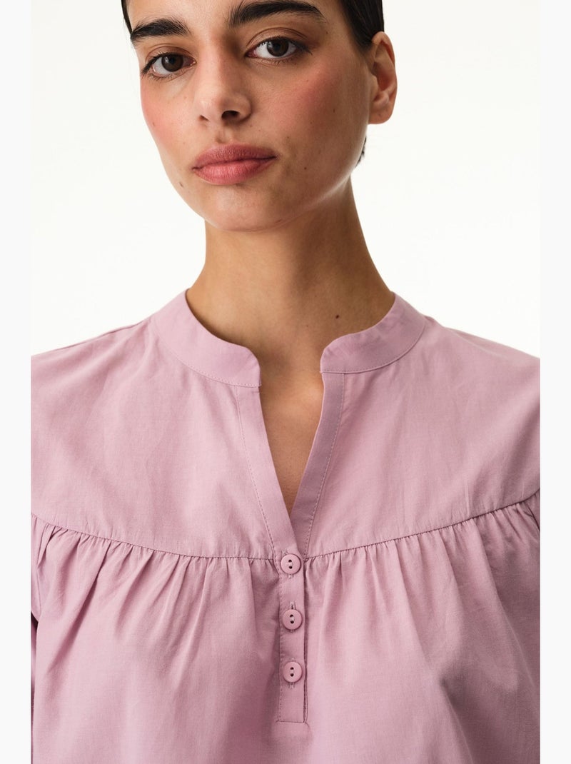 Conjunto de pijama petal de manga curta e calção penti Rosa - Kiabi