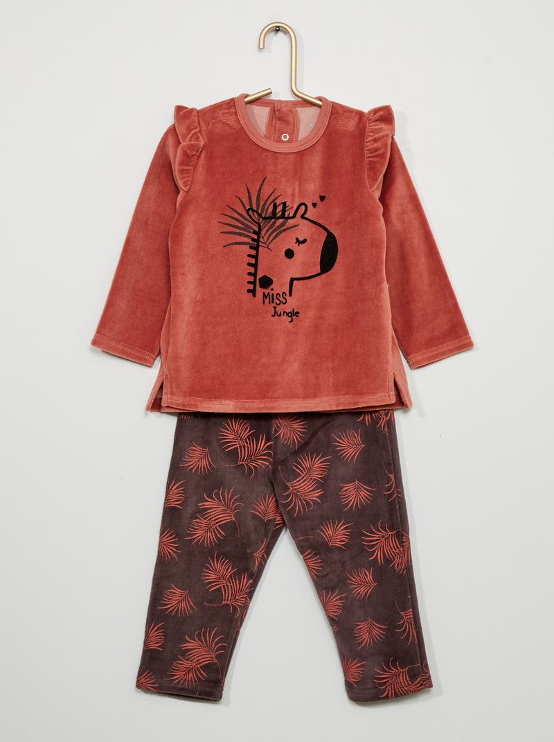Conjunto de pijama 'Petit Béguin' - 2 peças BEGE - Kiabi