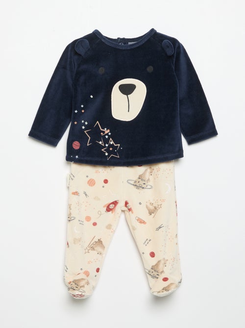 Conjunto de pijama 'Petit Béguin' de 2 peças - Kiabi Conjunto de pijama 'Petit Béguin' de 2 peças - Kiabi