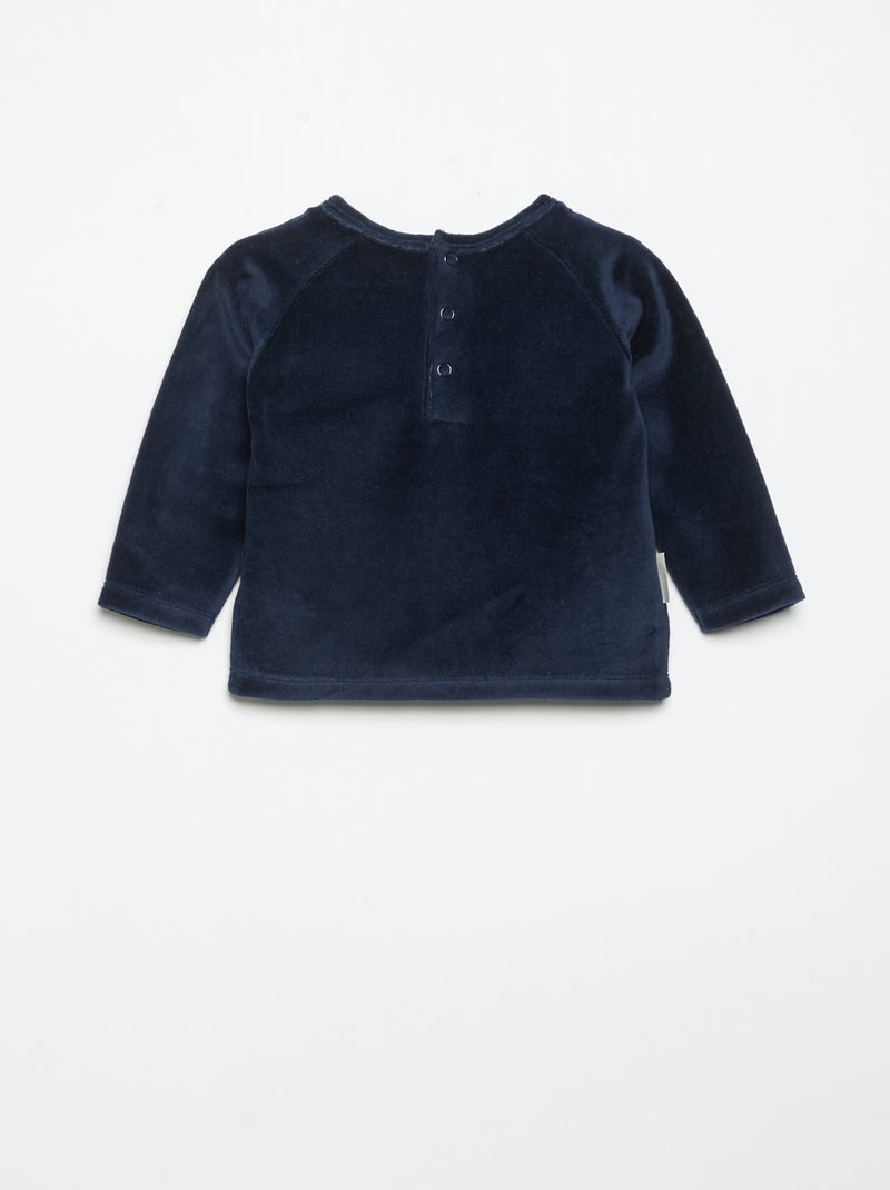 Conjunto de pijama 'Petit Béguin' de 2 peças Azul - Kiabi