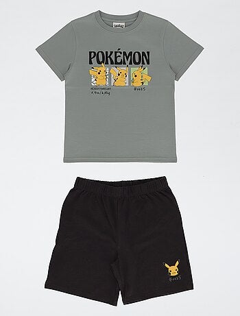 Conjunto de pijama 'Pokémon' em algodão