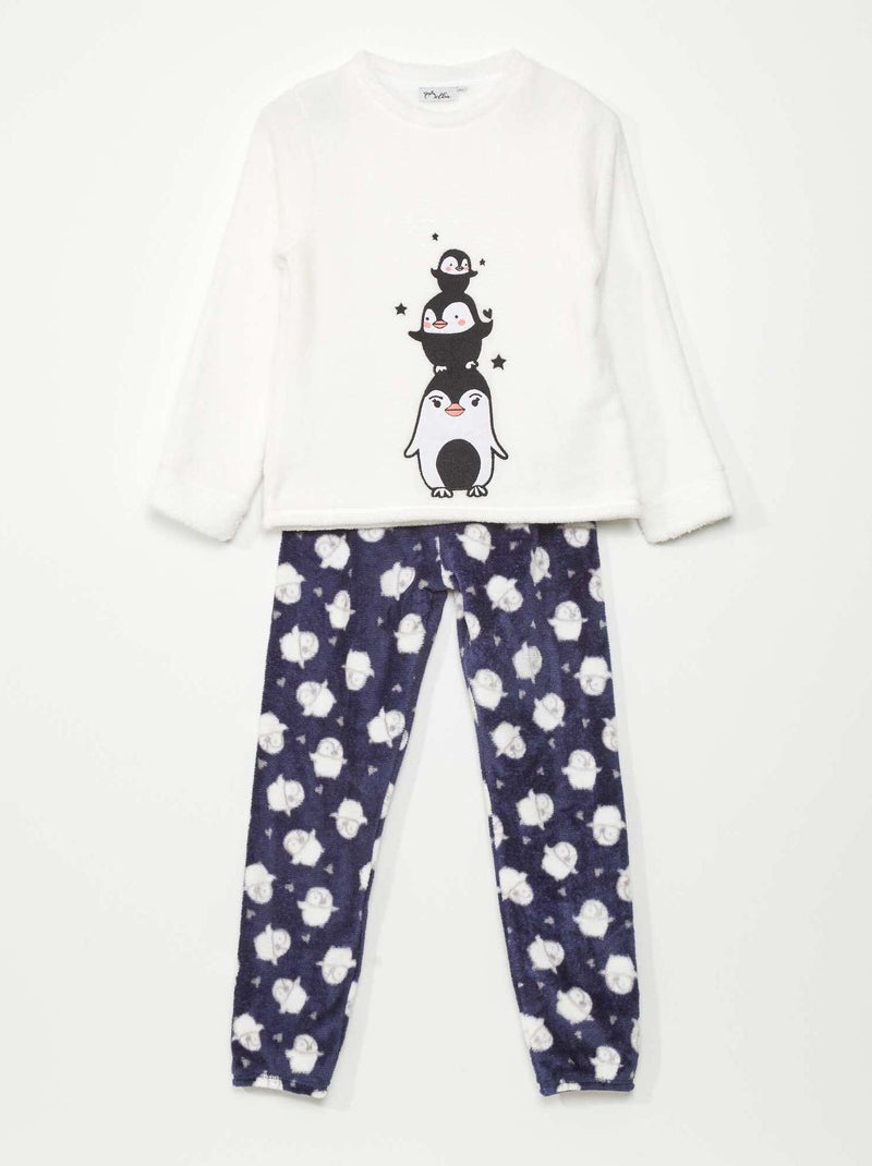 Conjunto de pijama polar - 2 peças VIOLETA - Kiabi