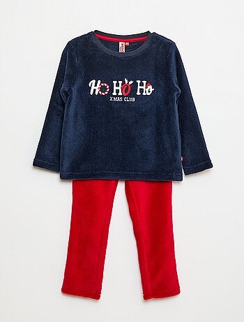 Conjunto de pijama polar de Natal - 2 peças
