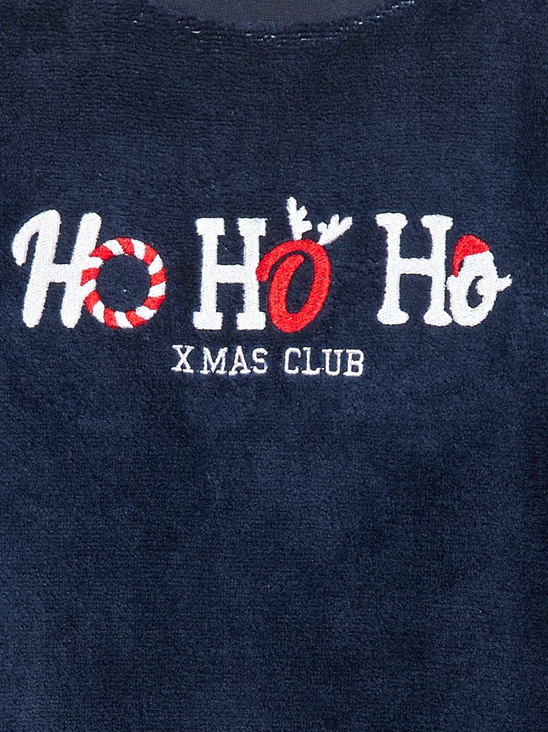 Conjunto de pijama polar de Natal - 2 peças Vermelho - Kiabi