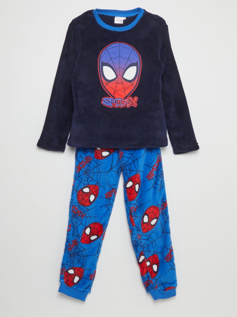 Conjunto de pijama polar 'Homem-Aranha' - 2 peças AZUL - Kiabi