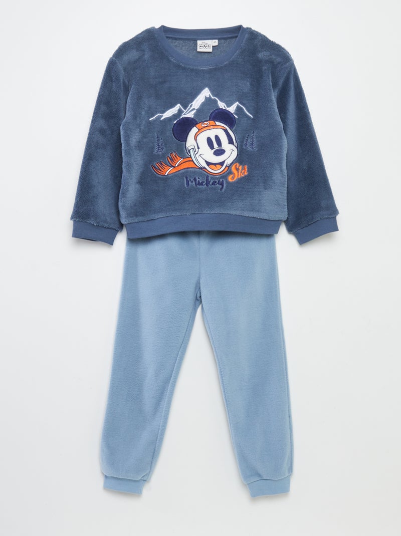 Conjunto de pijama polar 'Mickey' - 2 peças AZUL - Kiabi