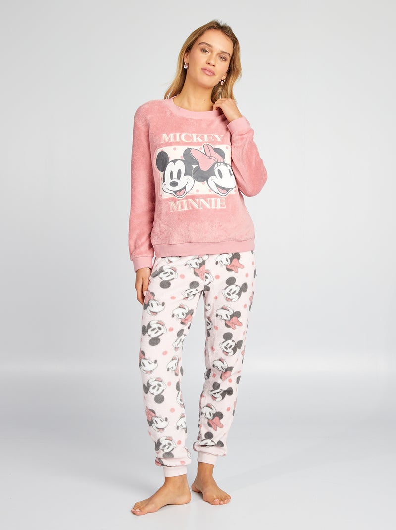 Conjunto de pijama polar 'Minnie' 'Disney' - 2 peças ROSA - Kiabi