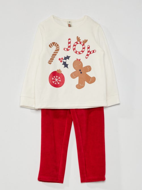 Conjunto de pijama polar 'Natal' - Kiabi
