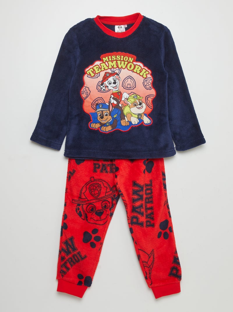 Conjunto de pijama polar 'Patrulha Pata' - 2 peças VERMELHO - Kiabi