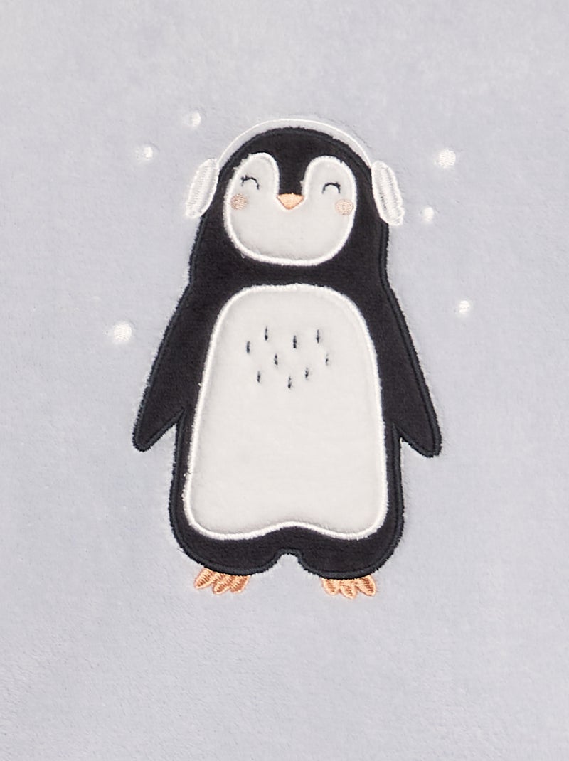 Conjunto de pijama polar 'Pinguim' - 2 peças AZUL - Kiabi