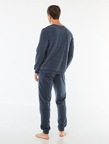 Conjunto de pijama polar, t-shirt + calças - 2 peças
