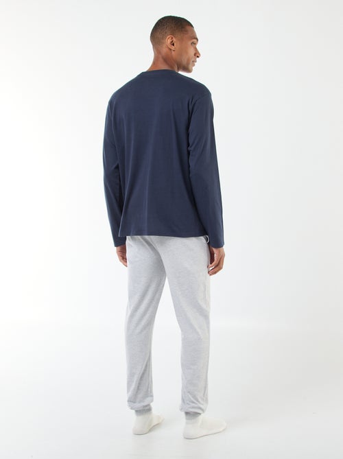 Conjunto de pijama 'Schtroumpf' em algodão - Kiabi