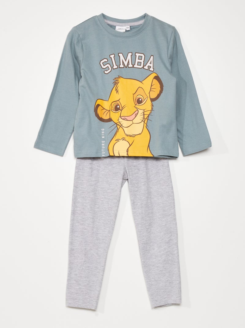 Conjunto de pijama 'Simba' - 2 peças Verde/ Cinza - Kiabi