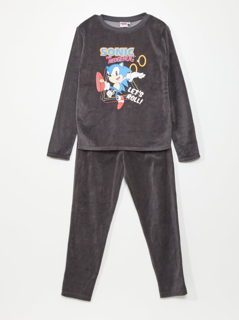 Conjunto de pijama 'Sonic' - 2 peças CINZA - Kiabi