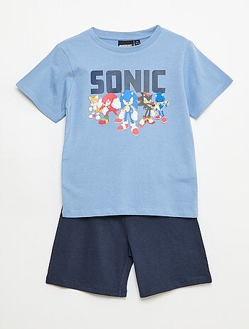 Conjunto de pijama 'Sonic' em algodão